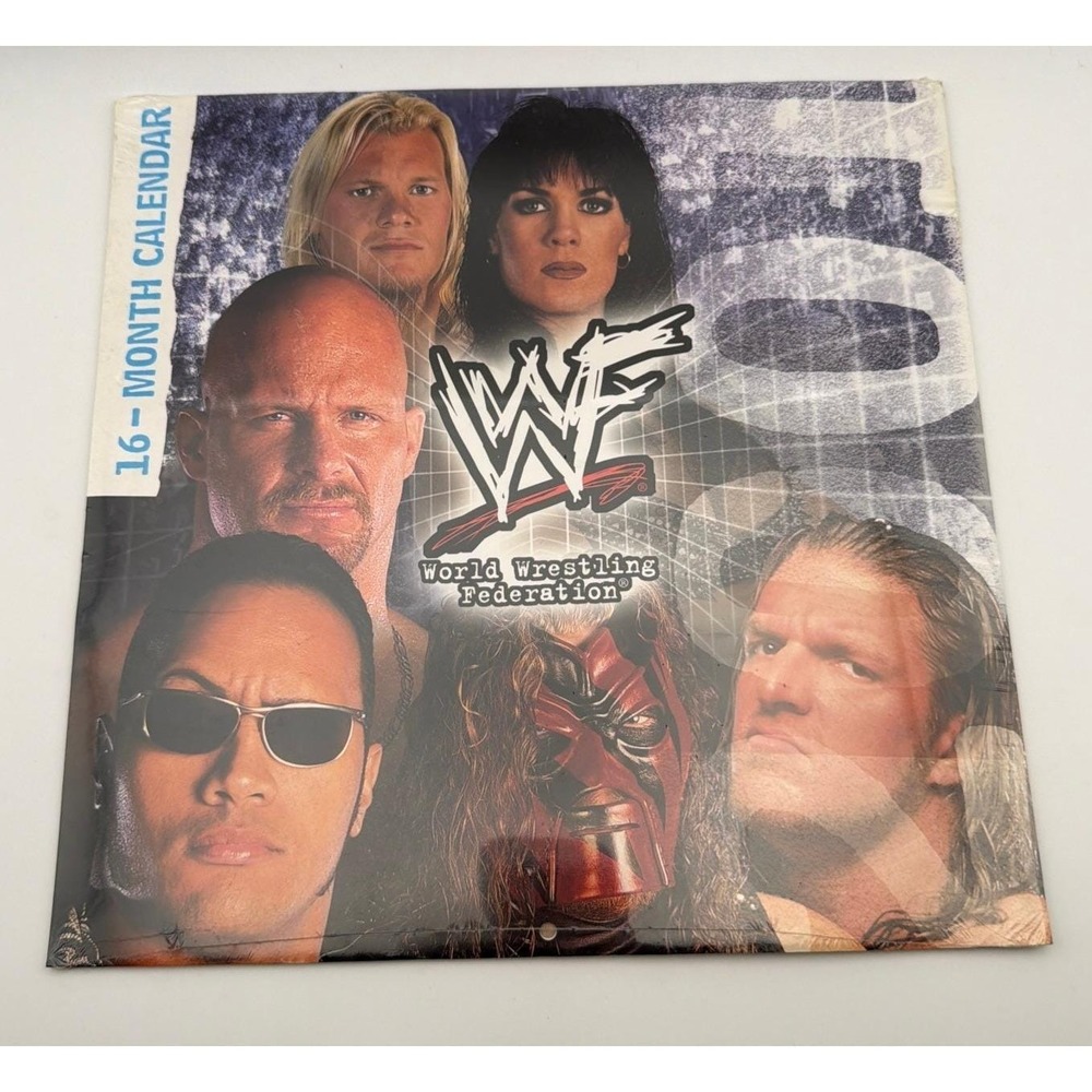 New‎ 2001 WWF World Wrestling Federation 16 Month Wall Calendar Attitude Era